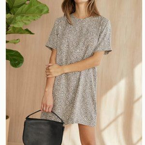 JENNI KAYNE Leopard T-Shirt Dress sz M